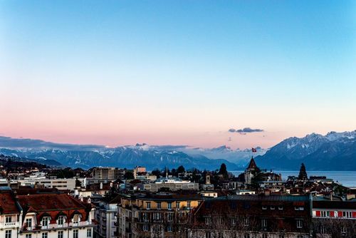 Stadtansicht von Lausanne